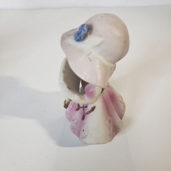 Adorable Vintage Made in Taiwan Rep of China Porcelain January Girl Figurine 4" - Picture 7 of 8